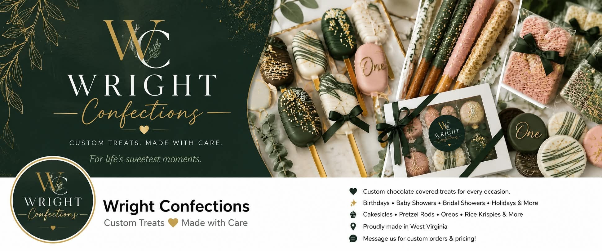 Wright Confections custom chocolate covered treats